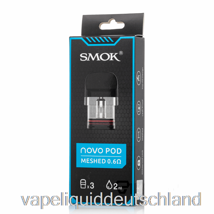 Smok Novo Ersatz-Pod-Kartuschen 0,6 Ohm Novo Pods Vape Deutschland